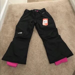 Girls North Face Snow Pants Size 7/8